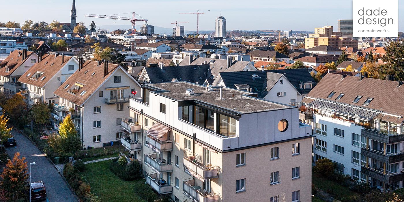 dade House G17 Architecture Zurich Materialization in white cement