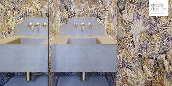 Betondesign Renovation Villa Betonwaschbecken credits Luca Zanier | dade design