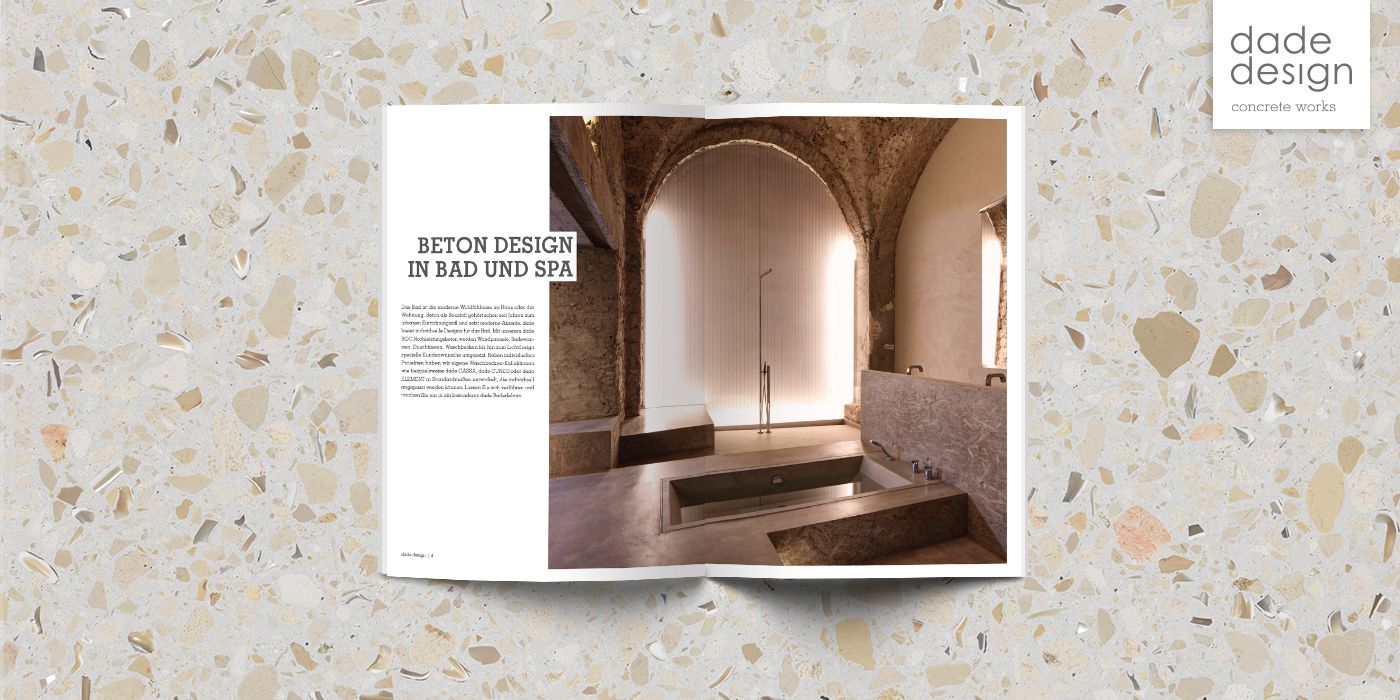 Bad Produkte Badbroschuere 2019 Duschtasse Betonwaschtisch – dade design