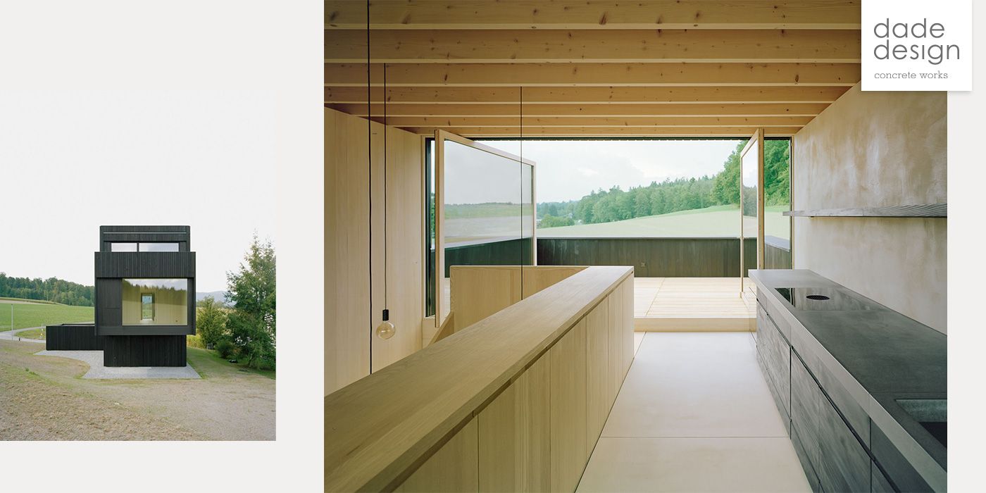 Haus Dominik Lenzin GLS Architekten dade Beton Arbeitsplatte Küche