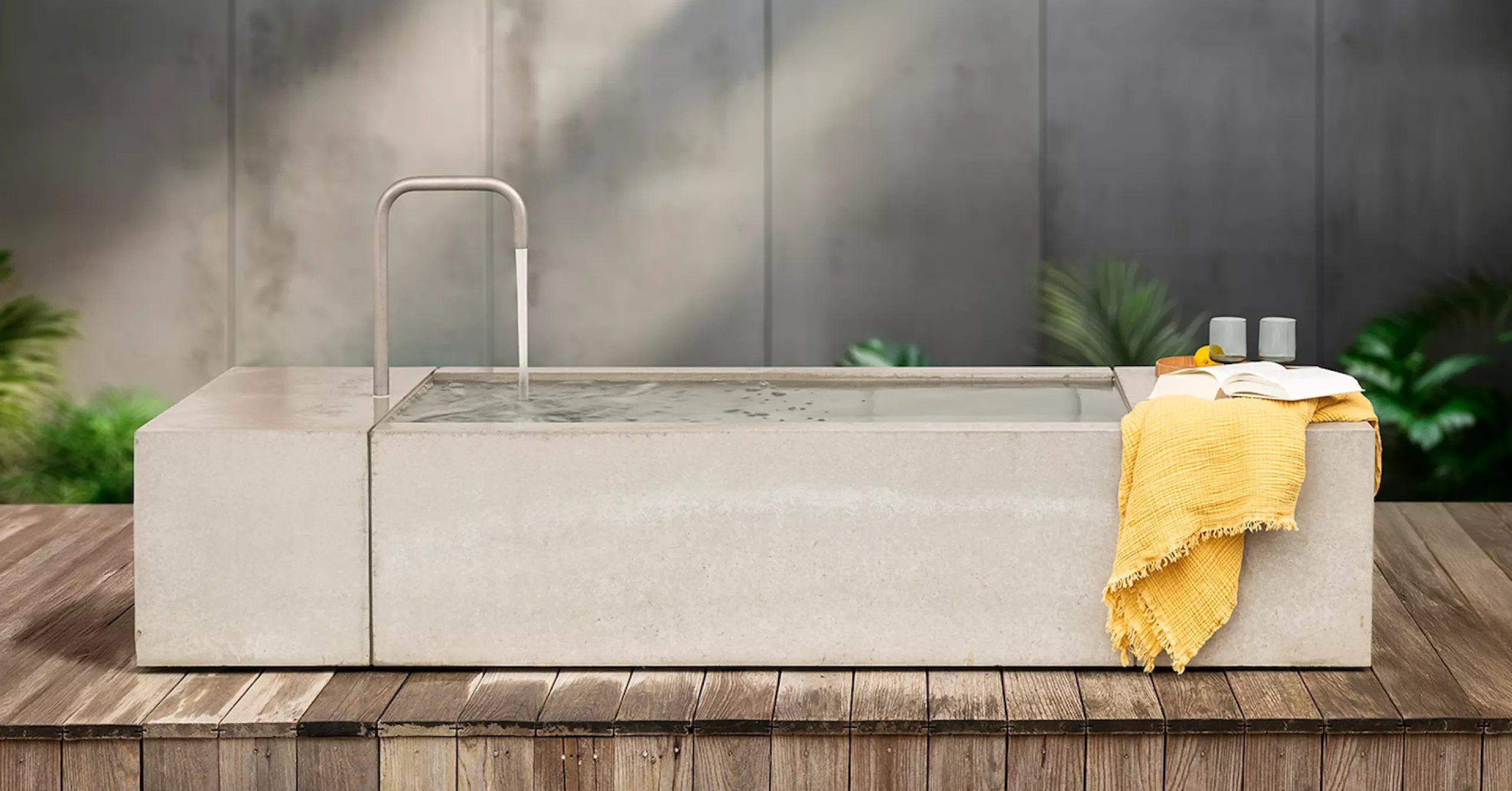 Concrete fountain 
